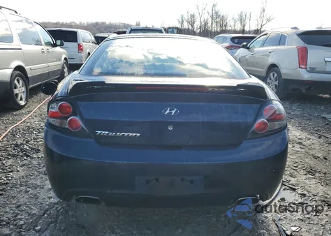2008 Hyundai Tiburon Gs из США, поврежденный, VIN KMHHM66D88U294638